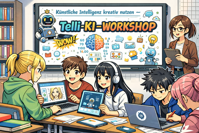 Illustatives Bild zum Workshop Telli-KI-Workshop - Mit Telli Unterricht gestalten
